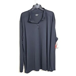bcg mens  turbo ls 1/4 zip caviar sgbcmp4020 size 2xl‎